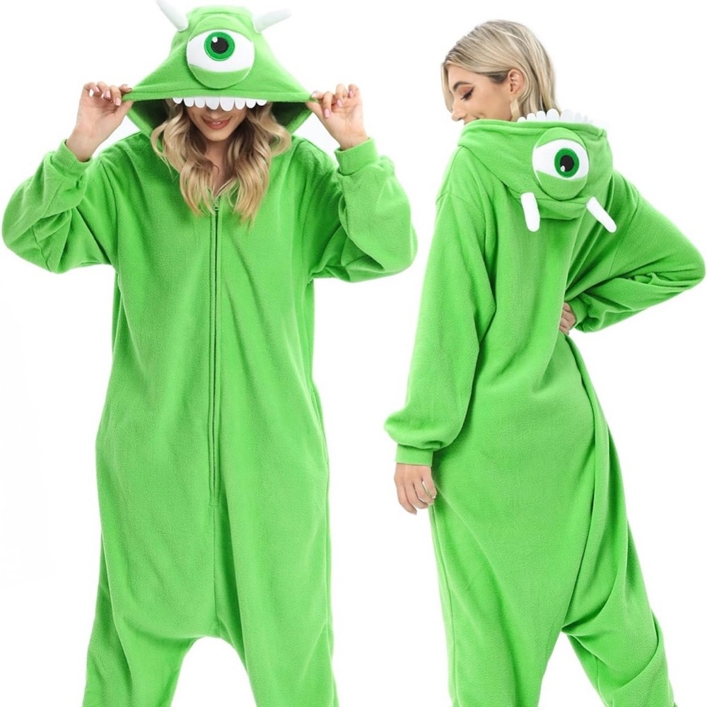 Green Monster Onesie Hooded Kigurumi for Women